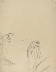 Study of Two Putti and a Draped Arm