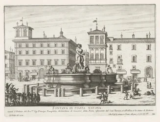 Fontana del Moro on Piazza Navona in Rome