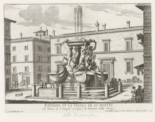 Fontana delle Tartarughe on Piazza Mattei in Rome