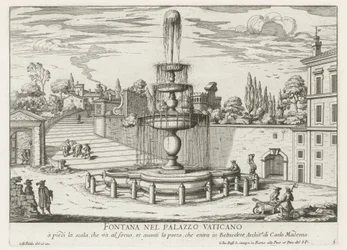 Fountain in the Vatican (Fontana nel Palazzo Vaticano) (Fountains of Rome)