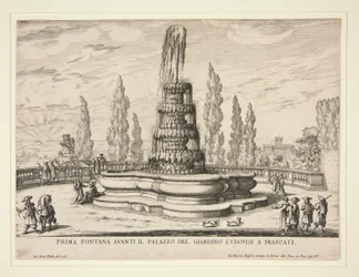 Fountain in the Gardens of the Ludovisi Palace at Frascati