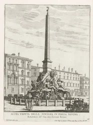 Four Rivers Fountain on Piazza Navona in Rome