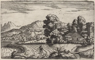 Mountainous Landscape with the Parable of the Sower