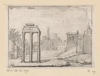 View of the Roman Forum in Rome (series title: Views of Rome)