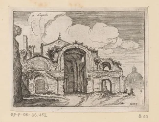 Ruins of the Baths of Diocletian in Rome