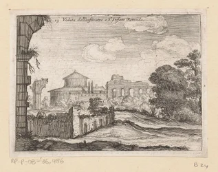 Ruins of an Amphitheater at San Stefano Rotondo in Rome