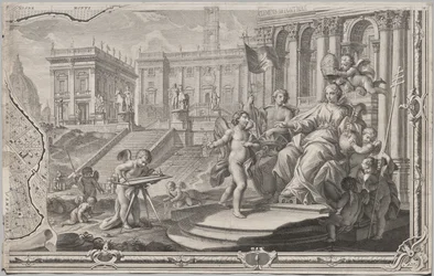 Nuova pianta di Roma by Giambattista Nolli, 1748, known as La Pianta Grande di Roma