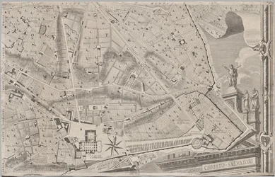 Nuova pianta di Roma by Giambattista Nolli, 1748, known as La Pianta Grande di Roma