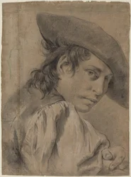 A Young Man in a Broad Hat
