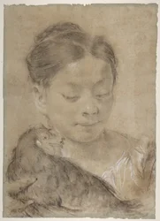Girl with a Hen