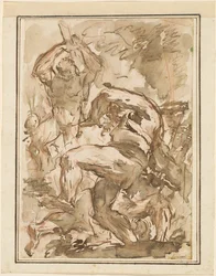 A Battle of Nude Men