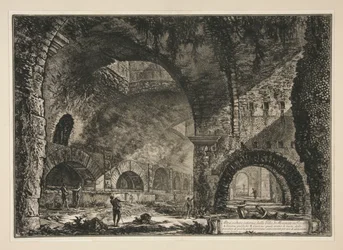 Another Interior View of the Villa of Maecenas in Tivoli, from Views of Rome
