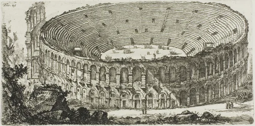 Amphitheater of Verona, plate 25 from Some Views of Triumphal Arches and Other Monuments