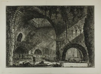 Another Interior View of the Villa of Maecenas, Tivoli, from Views of Rome