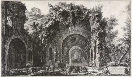 View of the Spring and Grottoes of Egeria before Porta Capena, now Porta di San Sebastiano