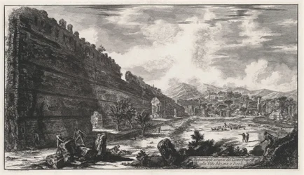 View of the Remains of the Castro Pretorio in Hadrian