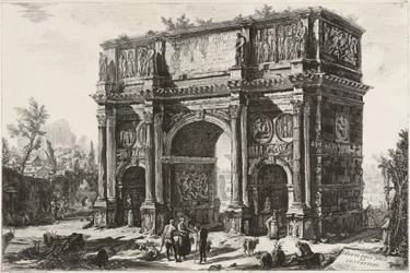 View of the Arch of Constantine
