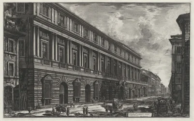 View of Palazzo Stopani (from: Vedute di Roma)