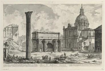 View of the Arch of Septimius Severus