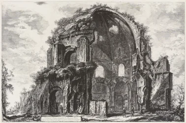 View of the Octagonal Temple of Minerva Medica (Nymphaeum)