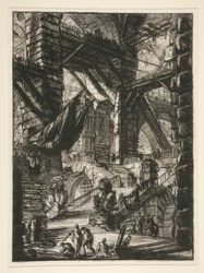 Carceri, VIII: The Staircase with Trophies