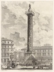 The Column of Marcus Aurelius, from Views of Rome
