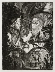 The Smoking Fire (Plate 6 in: Carceri d