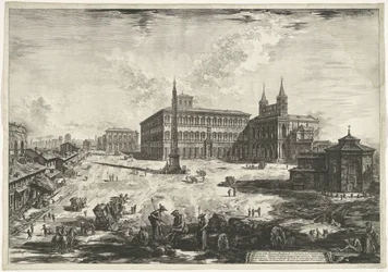 View of the Lateran in Rome with the Basilica of St. John Lateran (series: Views of Rome)