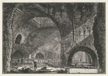 Interior of the Temple of Hercules Victor in Tivoli