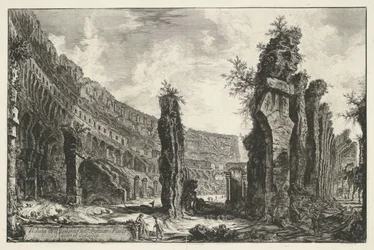 Interior of the Colosseum in Rome