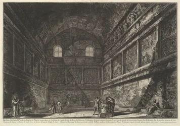 Interior View of the Ancient Temple of Bacchus, Now the Church of S. Urbano, ca. 1750