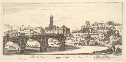 Senatorial Bridge, today called the Ponte Rotto (Broken Bridge)