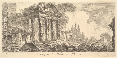 Plate 21: Temple of Pola in Istria, ca. 1748