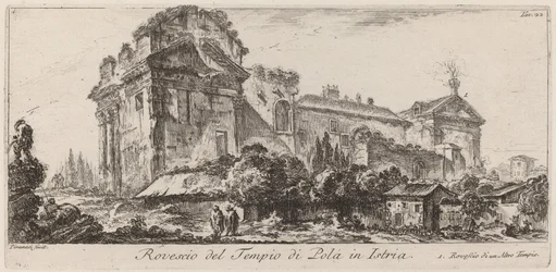 Reverse of the Temple of Pola in Istria