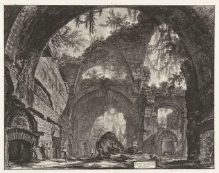 Ruins of a Sculpture Gallery at Hadrian