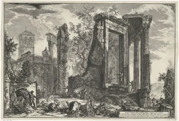 Temple of Vesta and the Temple of the Tiburtine Sibyl in Tivoli
