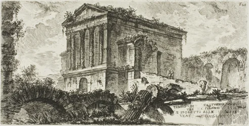 Temple of Clitumnus between Foligno and Spoleto, plate 26 from Some Views of Triumphal Arches and other monuments