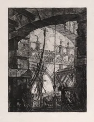 The Grand Piazza, plate 4 from Carceri