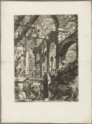 The Lion Bas-Reliefs (plate 5 from Imaginary Prisons)