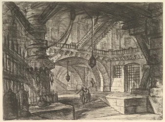 The Pier with Chains, from Carceri d