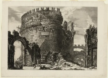 Tomb of Caecilia Metella, from Views of Rome