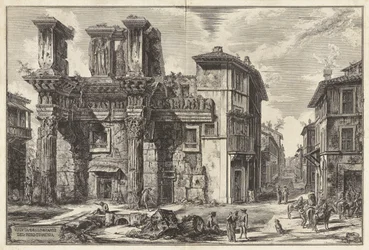 View of the Remains of the Forum of Nerva, from Views of Rome