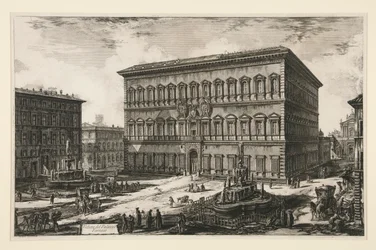 View of the Palazzo Farnese, from Views of Rome