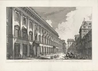 View of the Palazzo Odescalchi, from Vedute di Roma