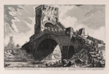 View of the Salario Bridge, from Views of Rome