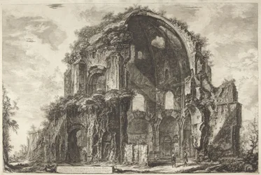 View of the octagonal Temple of Minerva Medica