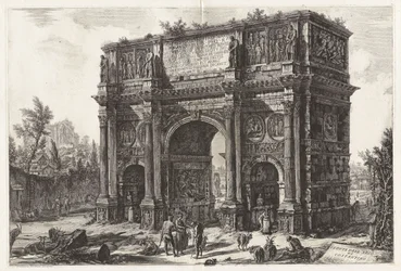 View of the Arch of Constantine, from Views of Rome