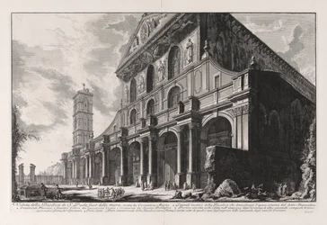 View of the Basilica of San Paolo fuori delle Mura, Built by Constantine the Great, from Views of Rome