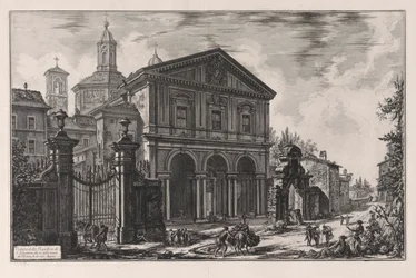 View of the Basilica of San Sebastiano fuori delle Mura of Rome, on the Appian Way, from Views of Rome