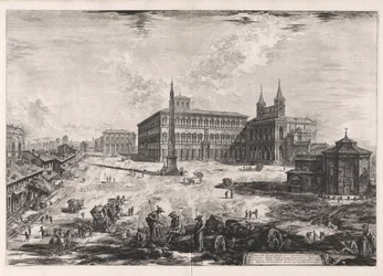 View of the Square, and Basilica of San Giovanni in Laterano, from Views of Rome